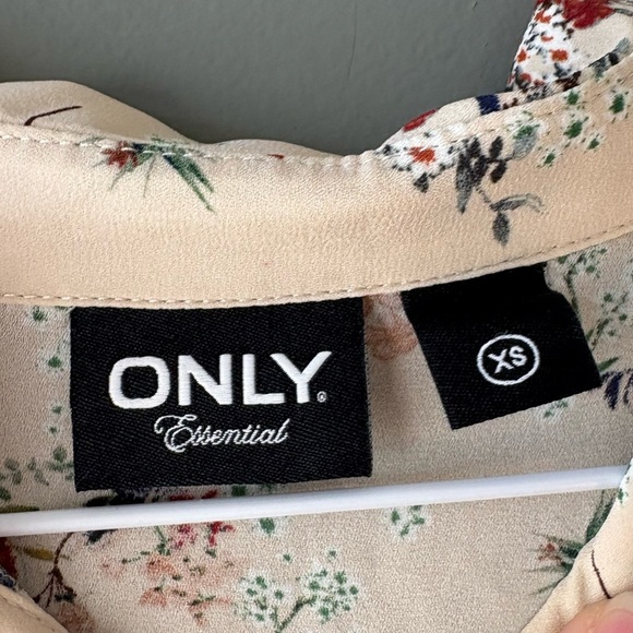 Only Essential size Xs, Floral pleated midi bohemian Cream Dress - Picture 4 of 6